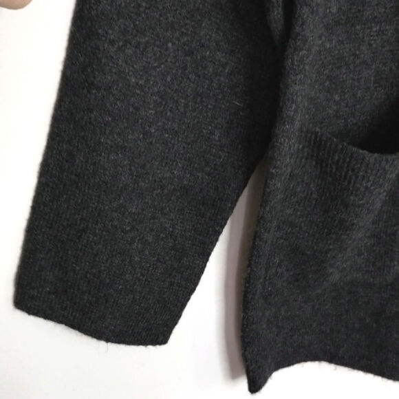 J. Crew Relaxed Milano-Stitch Cardigan Small Oversized Grey - Picture 6 of 9